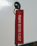 Remove Before Flight Keychain